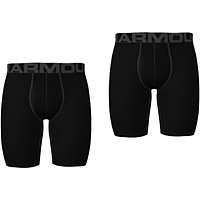 Under Armour pánske boxerky UA Tech 9in 2 Pack-BLK