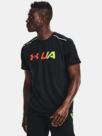 Under Armour RUN Graphic Print Fill Tričko Čierna