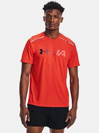 Under Armour RUN Graphic Print Fill Tričko Oranžová