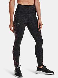 Under Armour RUSH™ HeatGear® No-Slip Waistband Printed Full-Length Legíny Čierna