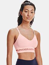 Under Armour ružové podprsenka Seamless Low Long Bra-PNK