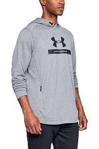 Under Armour sivá pánska športová mikina MK1 Terry Graphic - XXL