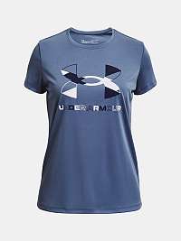 Under Armour Tech™ Graphic Big Logo Tričko detské Modrá