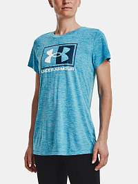 Under Armour Tech Twist Box LU SSC Blue Dámske pruhované športové tričko