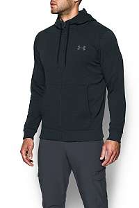 Under Armour tmavo sivá pánska mikina Threadborne FZ Hoodie