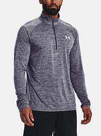 Under Armour UA Tech 2.0 1/2 Zip Grey Pánske pruhované športové tričko