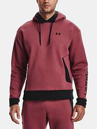 Under Armour vínové/bordové pánska mikina Recover Fleece Hoodie