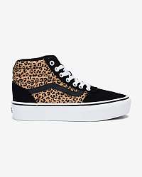 Vans čierne členkové tenisky na platforme Ward Hi Platform