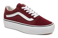 Vans vínové/bordové tenisky na platforme Old Skool Platform
