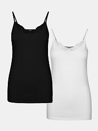 Vero Moda 2 pack tielok v čiernej a bielej farbe Inge