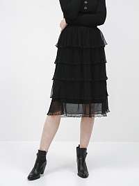 Vero Moda čierne midi sukňa Mira