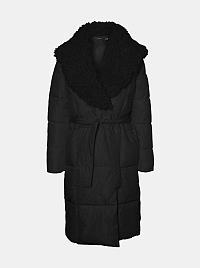 Vero Moda čierny zimný prešívaný kabát
