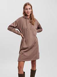 Vero Moda hnedé mikinové šaty Alida