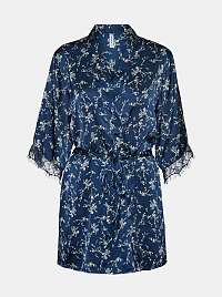 Vero Moda modré saténové kimono