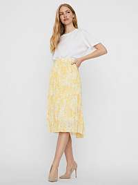 Vero Moda žltá plisovaná sukňa Flora