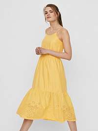 Vero Moda žlté letné šaty