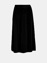 Vila čierna plisovaná midi sukňa