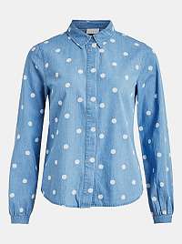 Vila modrá denimová košeľa