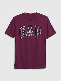 Vínové klučičí tričko s logem GAP