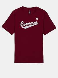 Vínové pánske tričko Converse