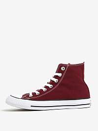 Vínové unisex členkové tenisky s logom Converse Chuck Taylor All Star Seasonal