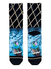 XPOOOS farebné dámske ponožky Hummingbird s kolibríkom - U