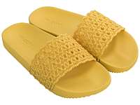 Zaxy žlté šľapky Snap Mesh Slide Fem Yellow -
