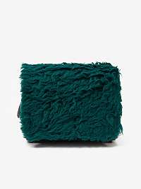 Zelená dámska crossbody taška z umelej kožušiny Diesel