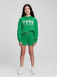 Zelená dievčenská mikina GAP Disney
