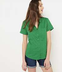 Zelená kockovaná košeľa Camaieu