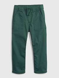 Zelené chlapčenské plátenné nohavice GAP