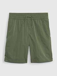 Zelené chlapčenské šortky s elastickým pásom GAP