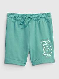 Zelené chlapčenské šortky s logom GAP