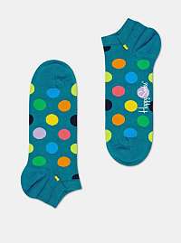 Zelené členkové bodkované ponožky Happy Socks Big Dot
