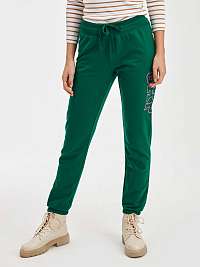 Zelené dámske bežecké nohavice GAP