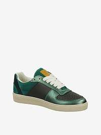 Zelené dámske lesklé tenisky Scotch & Soda Laurite Sneaker Green Multi