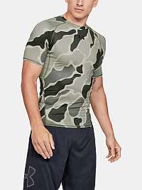 Zelené pánske kompresné tričko HeatGear Under Armour