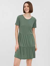 Zelené základné šaty VERO MODA Filli