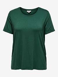 Zelené základné tričko ONLY CARMAKOMA Carma