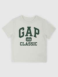 Zeleno-krémové chlapčenské tričko GAP