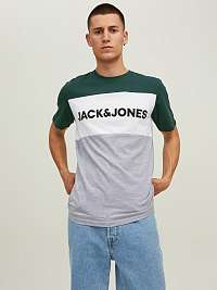 Zeleno-sivé tričko Jack & Jones