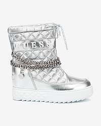 Zimná obuv pre ženy Guess - strieborná