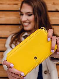 Žltá dámska kožená peňaženka VUCH Nindra