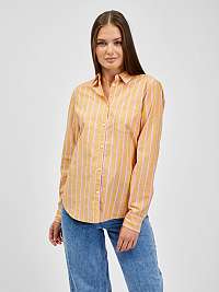 Žltá dámska pruhovaná košeľa GAP classic