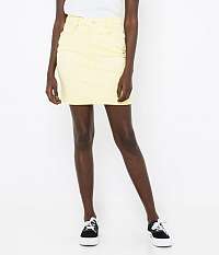 Žltá rifľová sukňa CAMAIEU