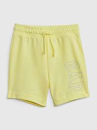 Žlté chlapčenské šortky s logom GAP