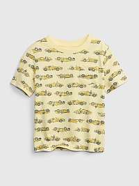 Žlté chlapčenské tričko s krátkym rukávom GAP
