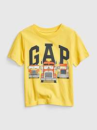 Žlté chlapčenské tričko s logom GAP