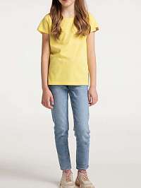 Žlté dievčenské základné tričko Ragwear Violka
