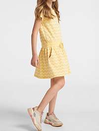 Žlté dievčenskú vzorované šaty Ragwear Magy